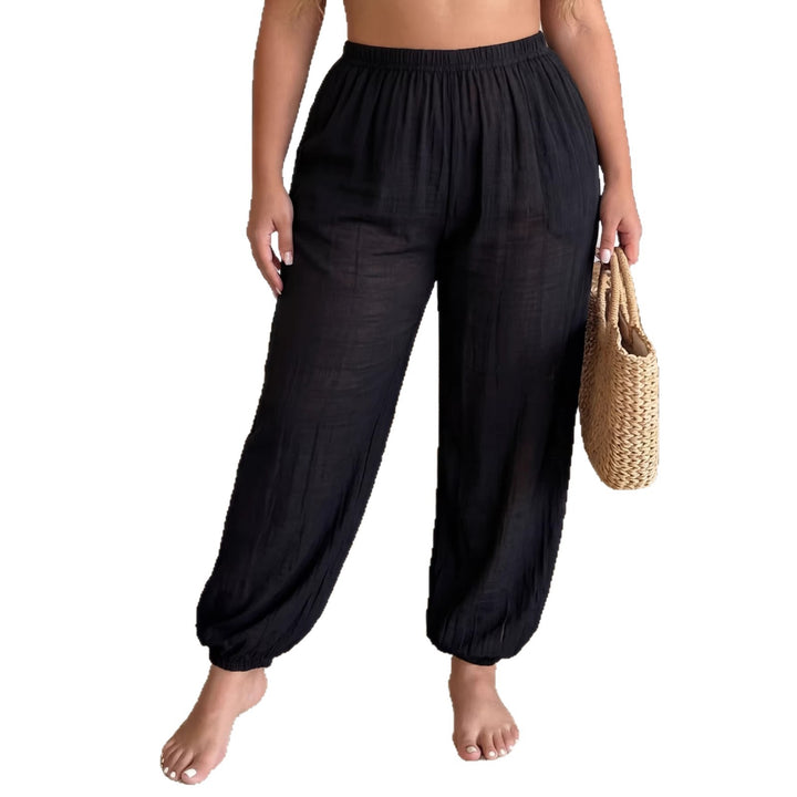 Damen luftige Freizeithose mit elastischem Bund Echo Archiv