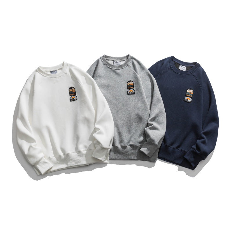Unisex Oversize-Sweatshirt mit Raglanärmeln und Berg-Patch Echo Archiv