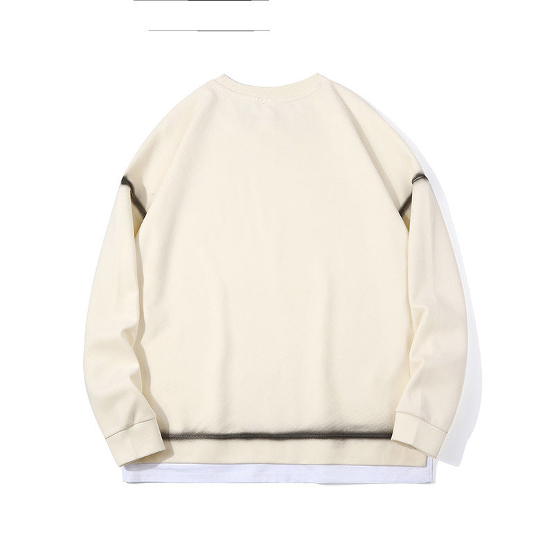 Herren lässiger Sweatshirt mit modernem Layering-Design Echoarchiv