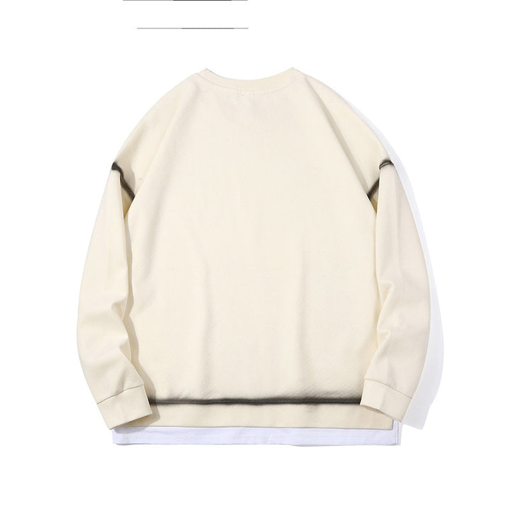 Herren lässiger Sweatshirt mit modernem Layering-Design Echoarchiv