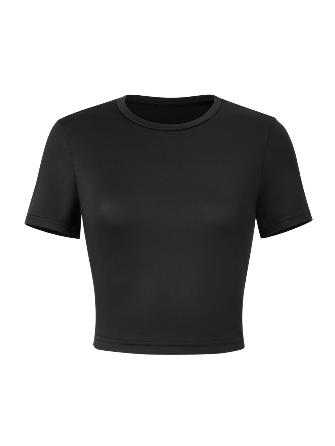 Damen Kurzärmliges Crop-Top aus atmungsaktivem Material Echo Archiv