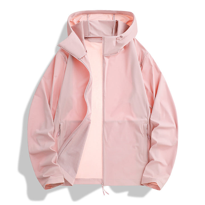 Damen Winddichte Kapuzenjacke Echo Archiv