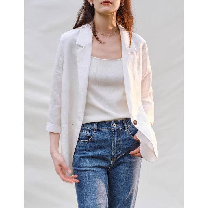 Damen Bequeme und elegante Leinenhose Echoarchiv