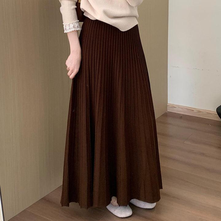 Damen Fließender Midirock mit elegantem Plissee Echo Archiv