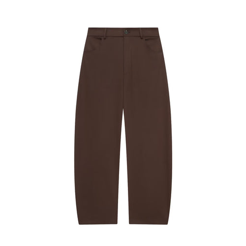Damen Highwaist-Cropped-Hose mit weitem Bein und geradem Saum Echoarchiv