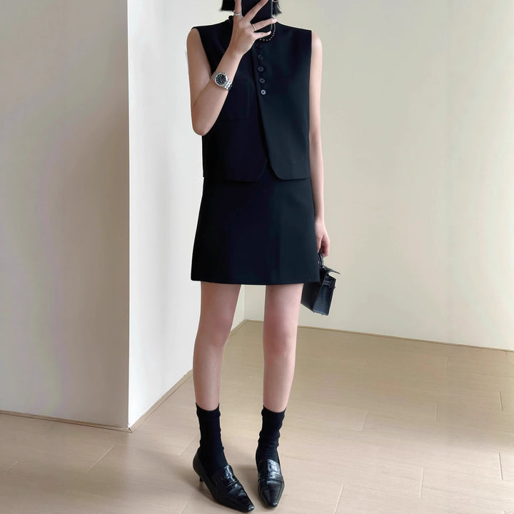 Damen Modisches Blazer-Kleid-Set Echoarchiv