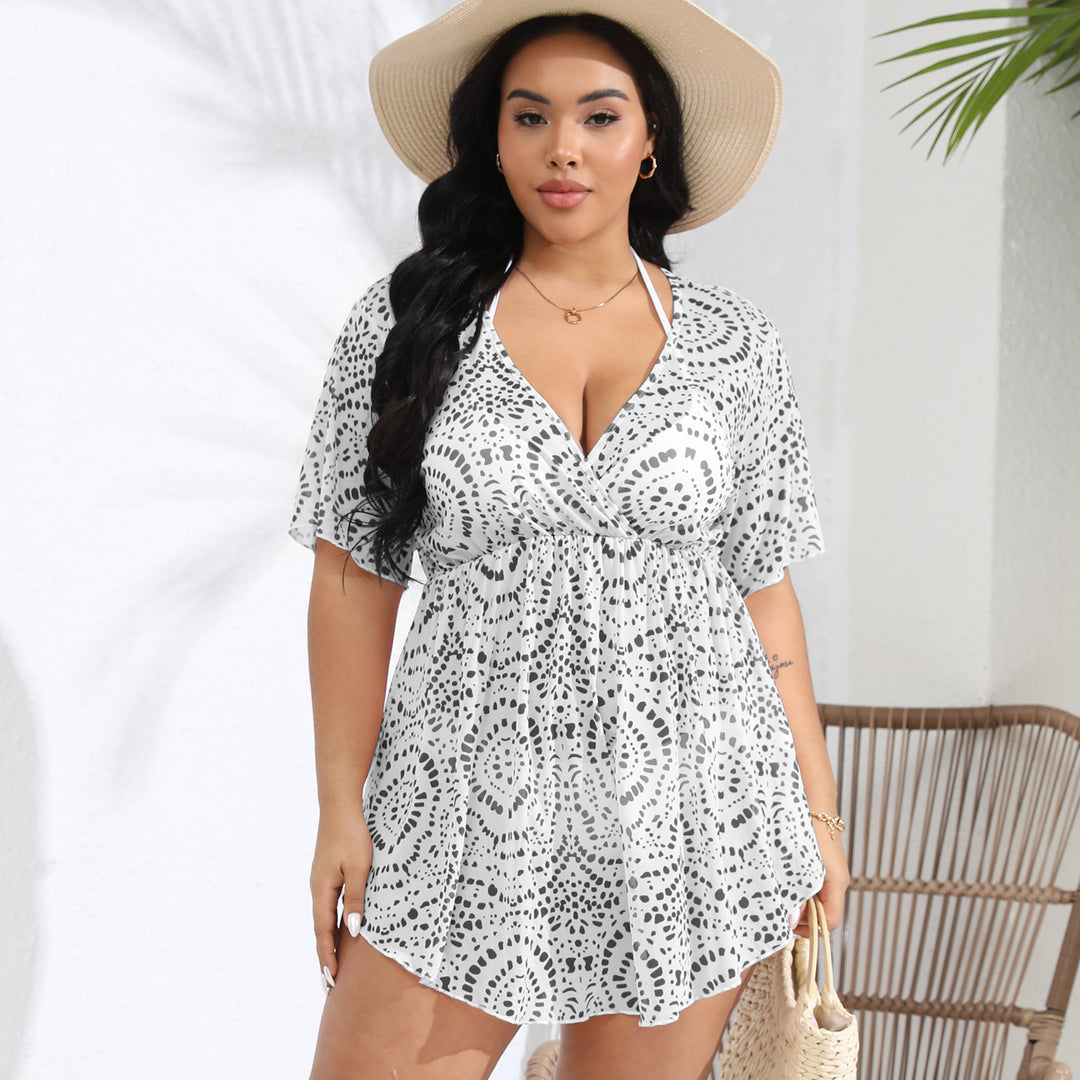 Damen Strandkleid mit stilvollem Wickeldesign Echo Archiv