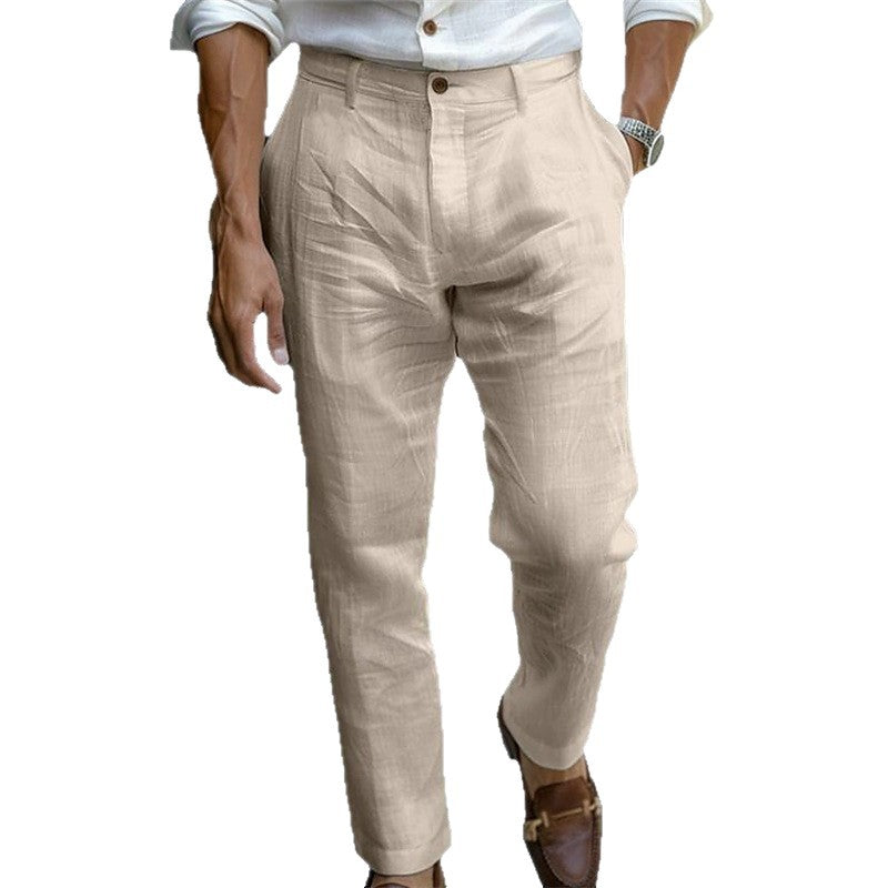 Herren elegante Chino-Hose mit schmalem Schnitt Echoarchiv
