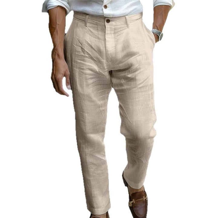 Herren elegante Chino-Hose mit schmalem Schnitt Echoarchiv