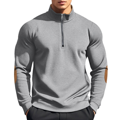 Herren funktionaler Pullover mit hohem Kragen und Reißverschluss Echoarchiv