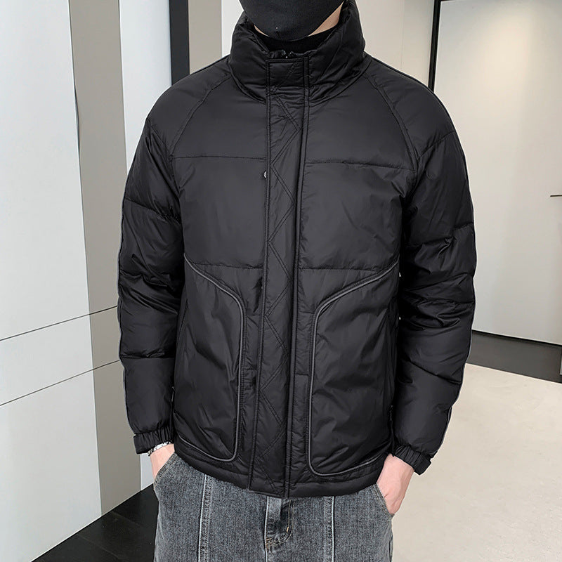 Herren Leichte Daunenoptik-Steppjacke mit ergonomischem Schnitt und verdeckten Eingrifftaschen – Taviero
