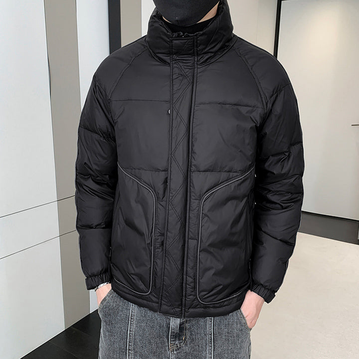 Herren Leichte Daunenoptik-Steppjacke mit ergonomischem Schnitt und verdeckten Eingrifftaschen – Taviero