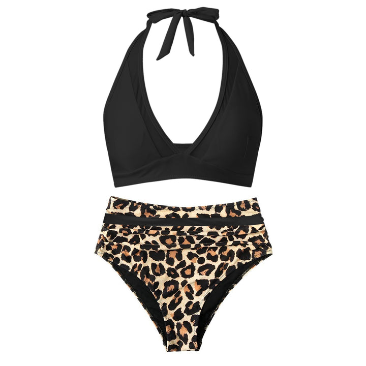 Damen Hochtailliertes Bademoden-Set mit stylischem Haltertop Echo Archiv