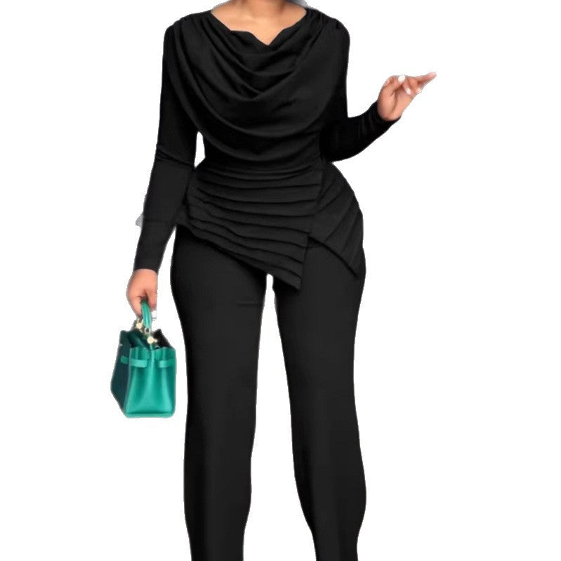 Damen Elegantes Wickel-Jumpsuit mit Drapierung Echo Archiv