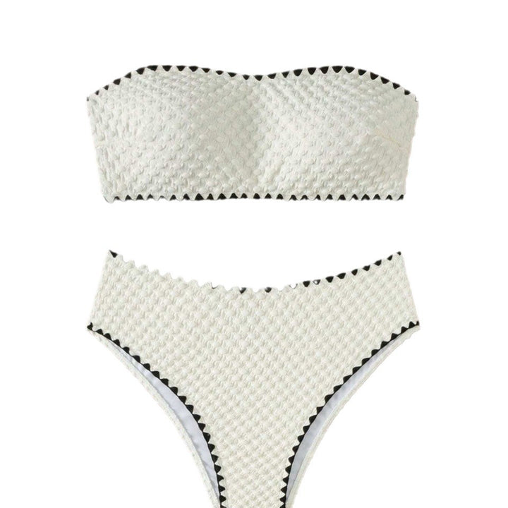 Damen Bandeau-Bikini mit strukturierter Oberfläche Echo Archiv