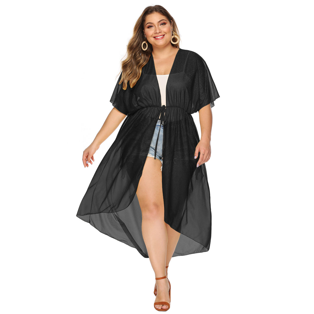 Damen eleganter transparenter Strandkimono Echo Archiv