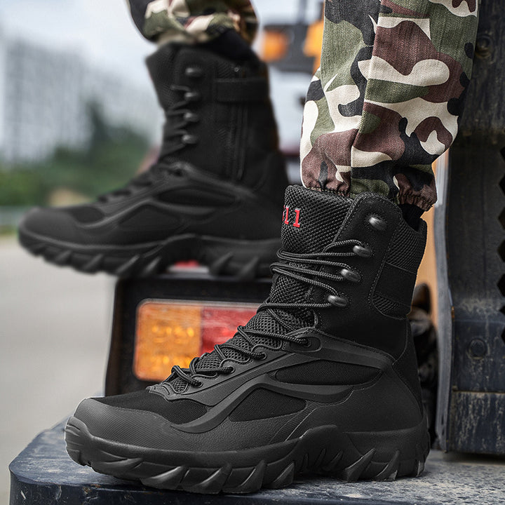 Herren Taktischer High-Top Einsatzstiefel mit robuster Trail-Profilsohle Echoarchiv