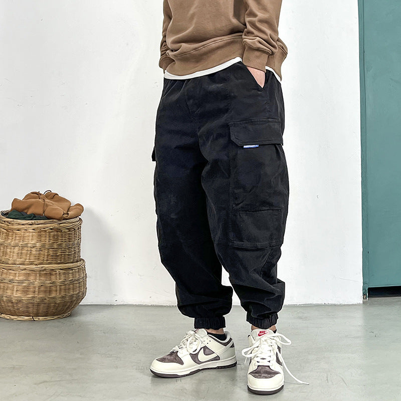Herren Cargohose im Camouflage-Utility-Stil mit geradem Bein und robustem Canvas Echoarchiv
