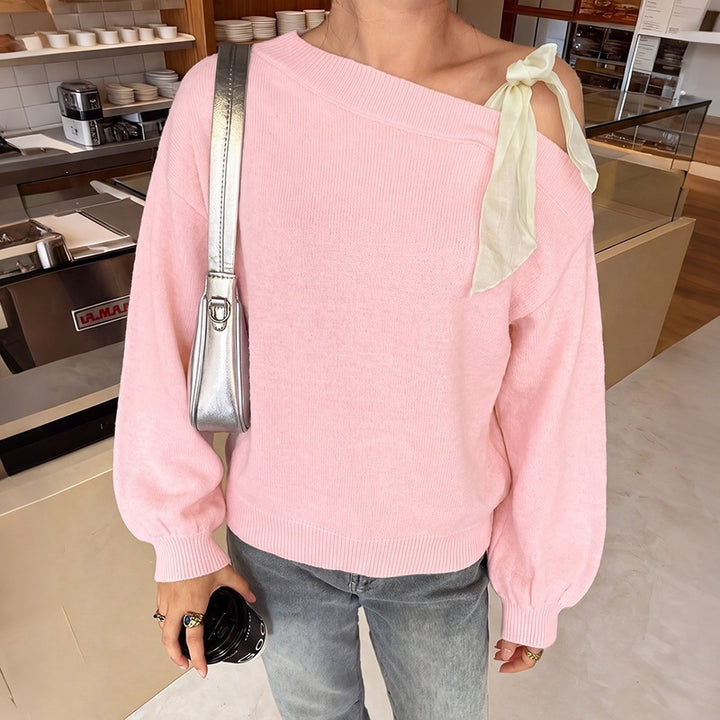Damen Verspielter Pullover mit Schulteransätzen Echo Archiv