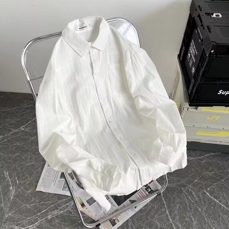 Herren Lässiges Hemd mit Brusttasche und Knopfleiste Echoarchiv
