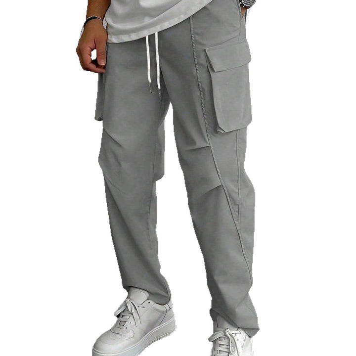 Herren Cargo-Hose mit multifunktionalen Taschen und elastischem Bund Echoarchiv