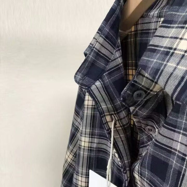 Herren lässige Karobluse mit praktischer Brusttasche und modernem Schnitt Echoarchiv