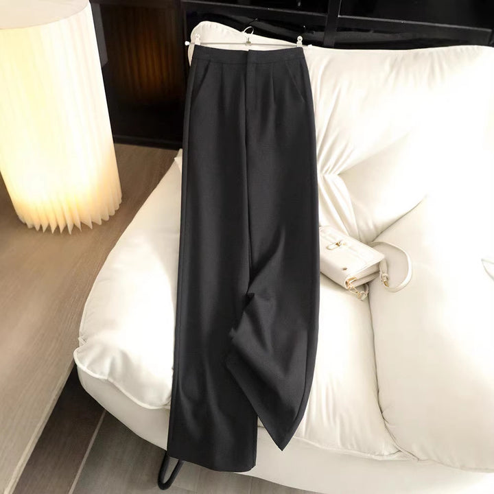 Damen Elegante hochtaillierte Stoffhose Echoarchiv