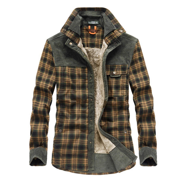 Herren Gemütliche Flanelljacke mit Fleecefutter Echo Archiv