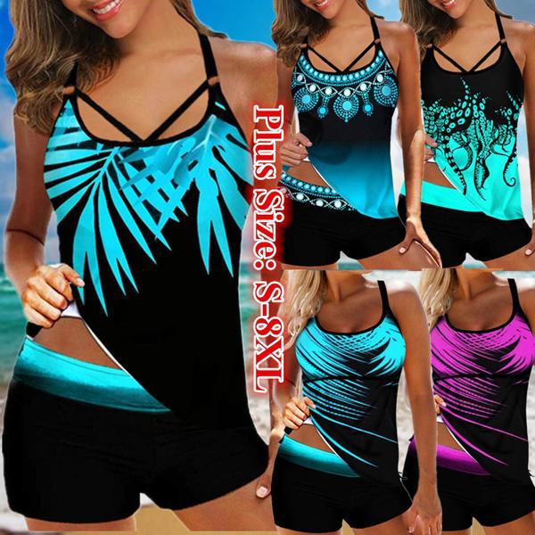 Damen Sportliche Badebluse mit Shorts Echo Archiv