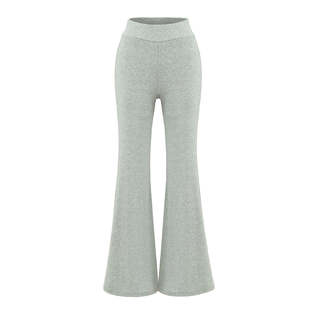 Damen High-Waist Flared Jersey-Leggings mit ausgestelltem Beinabschluss Echoarchiv