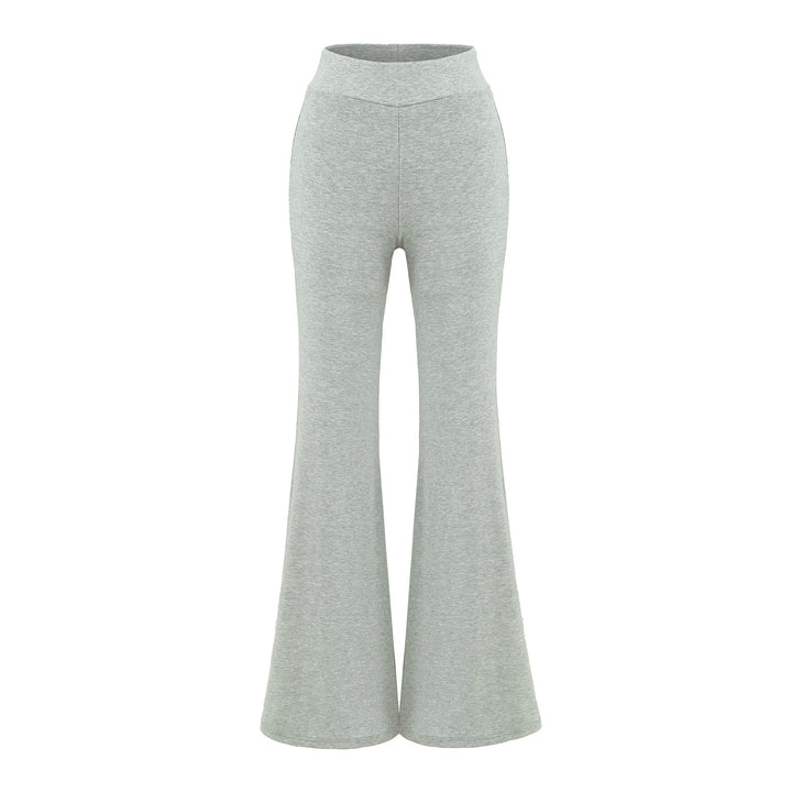 Damen High-Waist Flared Jersey-Leggings mit ausgestelltem Beinabschluss Echoarchiv