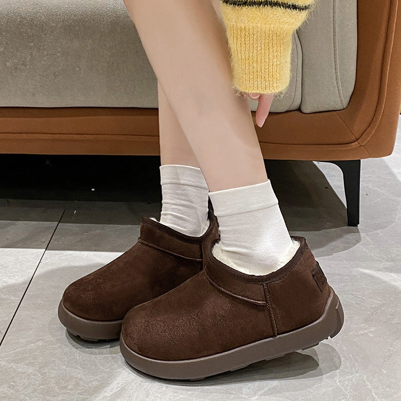 Damen Gefütterte Kurzstiefeletten mit Teddyfutter und rutschfester Profilsohle Echo Archiv