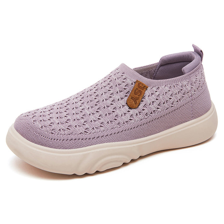 Damen nan gestrickter Slip-On Sneaker im sockenähnlichen Design mit atmungsaktivem Obermaterial und gepolsterter Komfortsohle Echo Archiv
