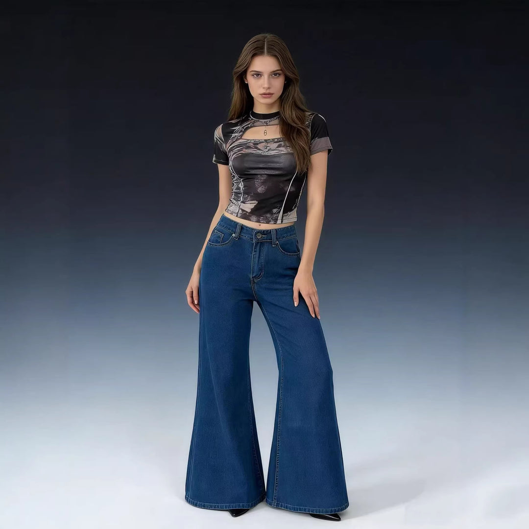 Damen nan hochwertiges Rundhals-Basicshirt aus Bio-Baumwolle mit Regular-Fit und verstärkten Nähten Echo Archiv