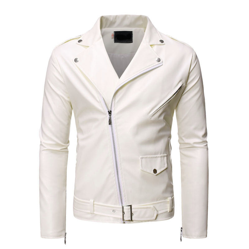 Herren stylische Bikerjacke aus hochwertigem Kunstleder Echoarchiv