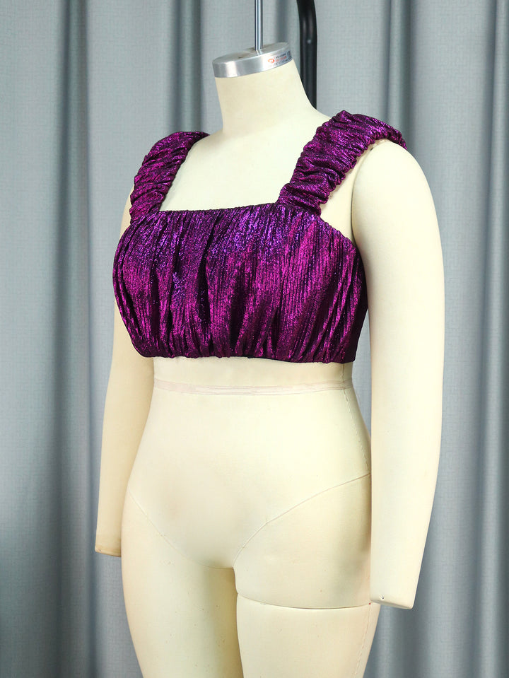 Damen Glitzerndes Bustier mit Rüschendetails Echo Archiv