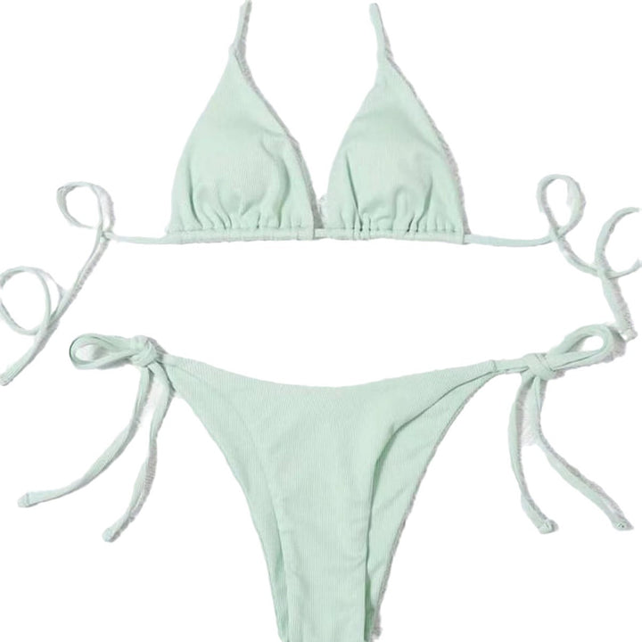 Damen Triangel-Bikini mit seitlichem Knoten und verstellbaren Trägern Echo Archiv