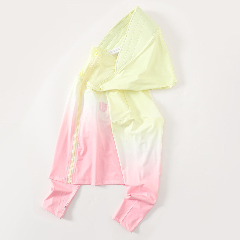 Damen nan leichte UV-Schutz Kapuzenjacke aus Funktionsstretch mit durchgehendem Reißverschluss und Raglanärmeln Echo Archiv