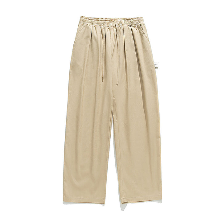 Unisex Weite Freizeithose mit Bundfalten, elastischem Kordelbund und geradem Bein Echo Archiv