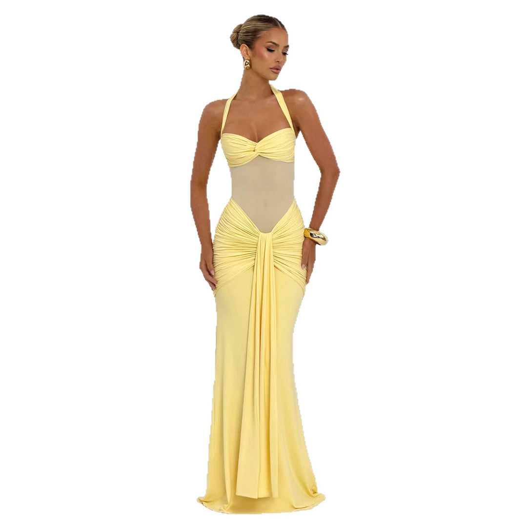 Damen Elegantes Abendkleid mit figurbetontem Schnitt und raffinierten Drapierungen Echo Archiv