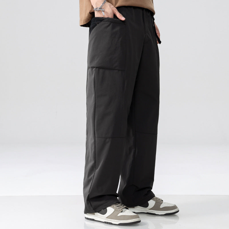 Herren Weite Utility-Cargohose im Relaxed-Fit mit aufgesetzten Taschen Echoarchiv