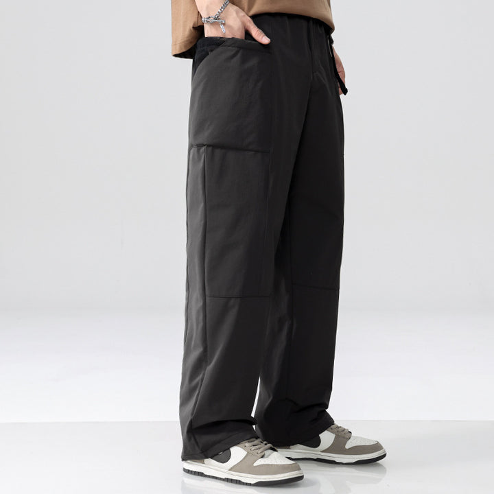 Herren Weite Utility-Cargohose im Relaxed-Fit mit aufgesetzten Taschen Echoarchiv