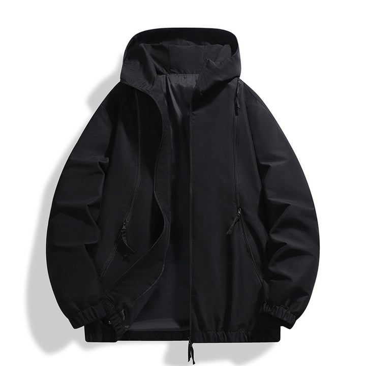 Herren Leichte Kapuzenjacke mit elastischen Bündchen – Taviero