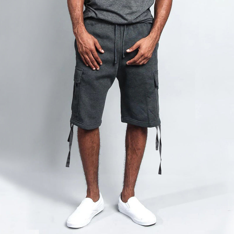 Herren Cargo-Shorts mit praktischen Taschen und verstellbarem Kordelzug Echoarchiv