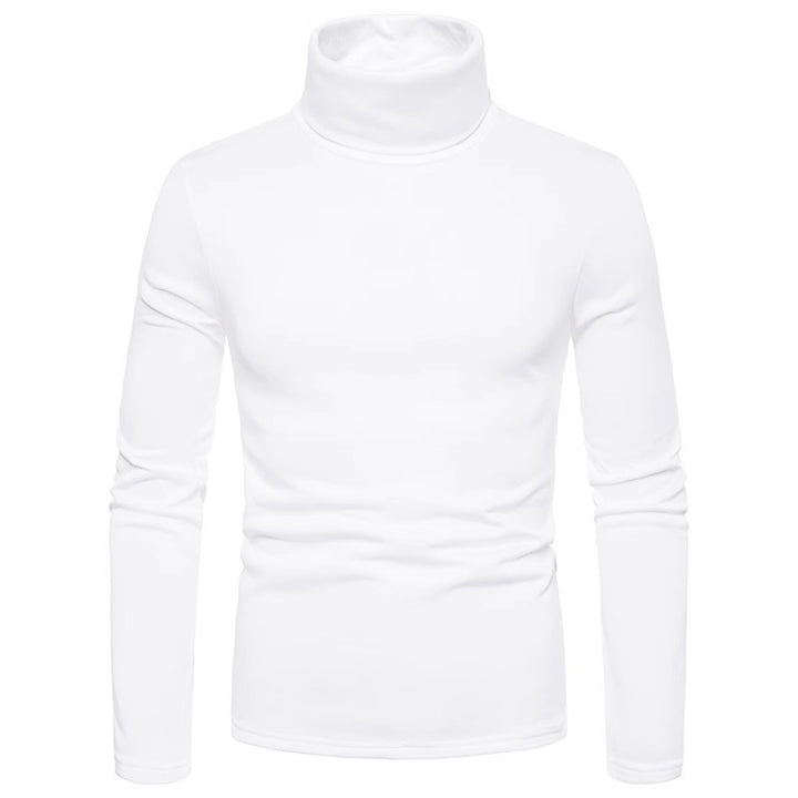 Herren Rollkragenpullover aus hochwertigem Baumwollmix mit figurbetontem Schnitt Echoarchiv