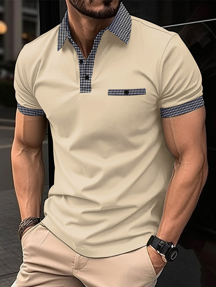 Herren Poloshirt mit modernem Kragen und Design-Akzenten Echoarchiv