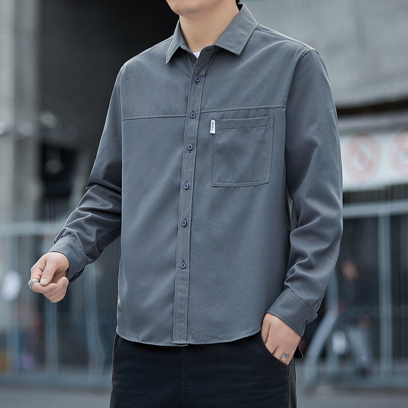 Herren lässige Overshirt-Jacke mit praktischen Taschen Echoarchiv