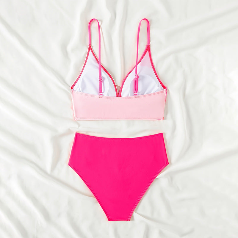Damen Bikini-Set mit gewagtem Wickel-Design und hohem Bund Echo Archiv