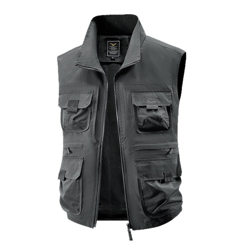 Herren taktische Multifunktionsweste mit zahlreichen Mehrzwecktaschen, leichtem Ripstop & Mesh‑Futter Echo Archiv