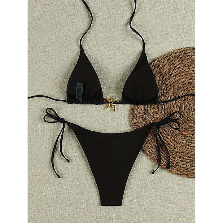 Damen Triangel-Bikini mit Sternen-Applikation Echo Archiv